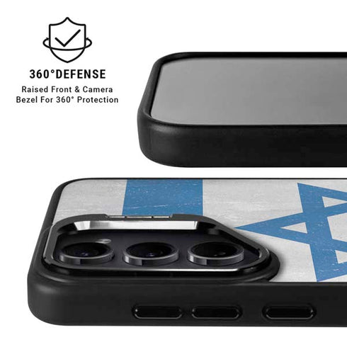 Israel Flag Distressed Galaxy S24 Kickstand Case